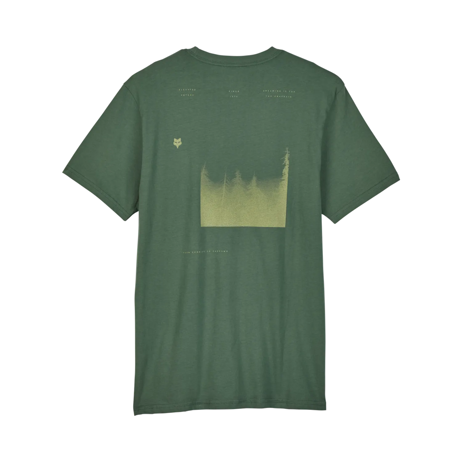 POLERA FOX SIPPING PREMIUM SS TEE HUN GREEN