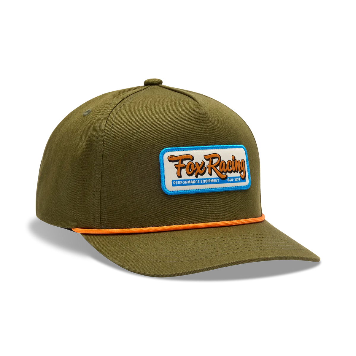 JOCKEY FOX EQUIPPED SNAPBACK HAT OLIVE GREEN