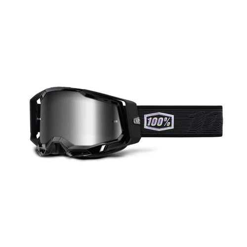 ANTIPARRA 100% RACECRAFT 2 TOPO - MIRROR SILVER LENS