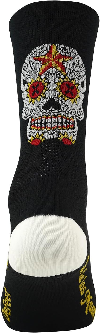 CALCETIN DEFEET AIREATOR 5 SUGAR SKULL BLACK WHITE