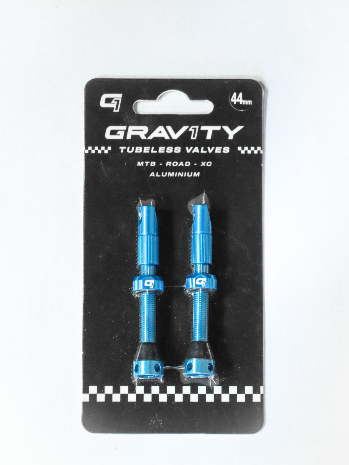 KIT VALVULAS GRAVITY 1 TUBELESS 44mm AZUL