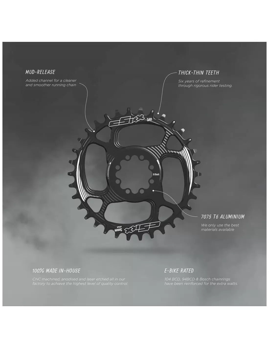 CORONA CSIXX PARA SRAM DIRECT MOUNT 34T 3MM