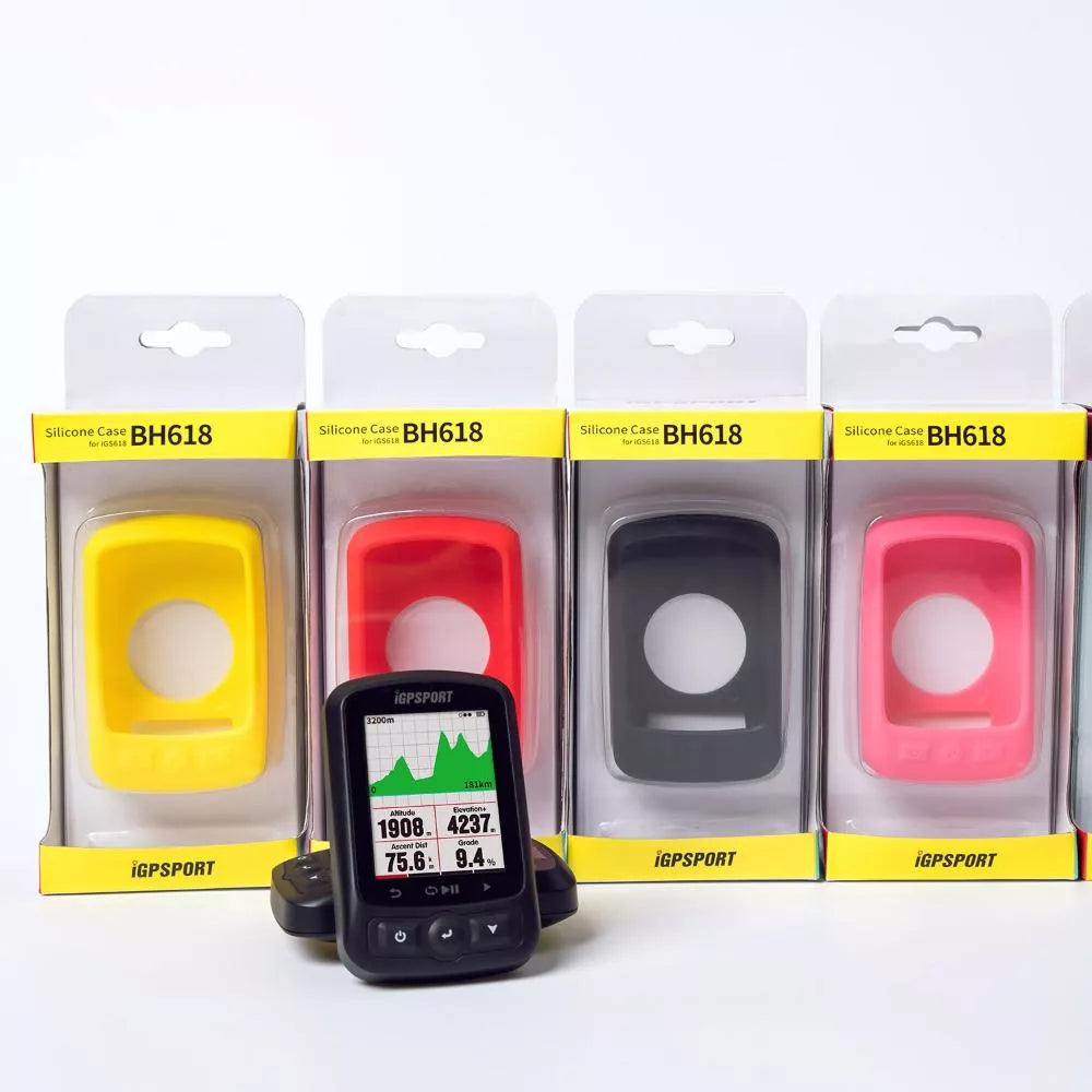 Funda De Silicona Ciclocomputador Igpsport Igs618 O Igs620 (NEGRO)