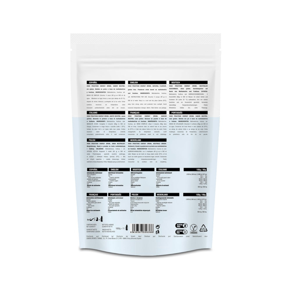 HIGH FRUCTOSE ENERGY DRINK 1KG  NEUTRAL