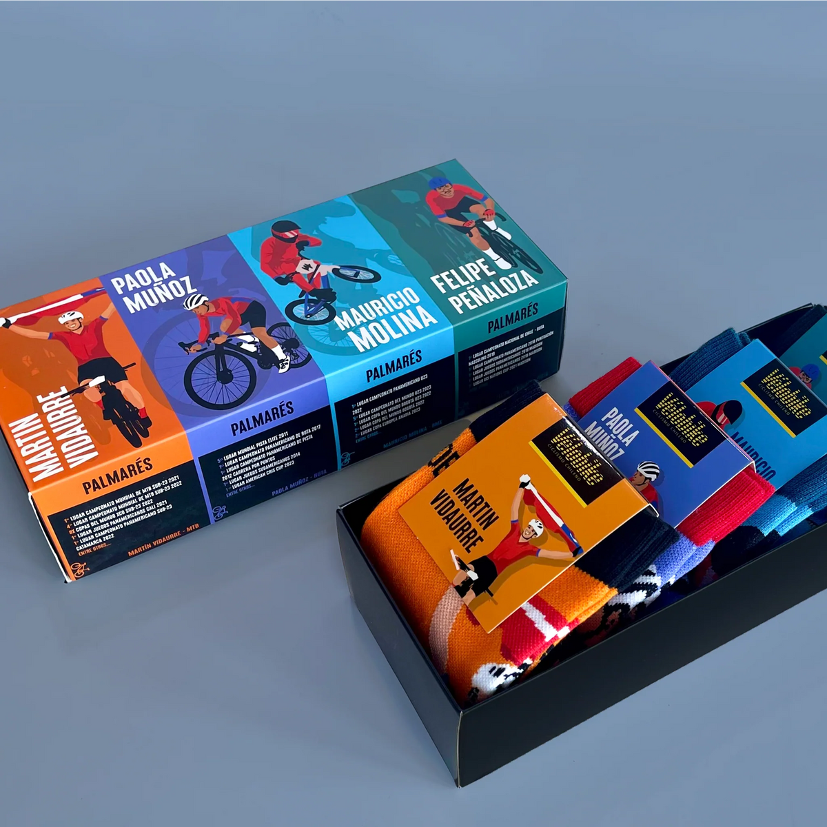 PACK DE CALCETINES, CICLISTAS CHILENOS 39 A 42