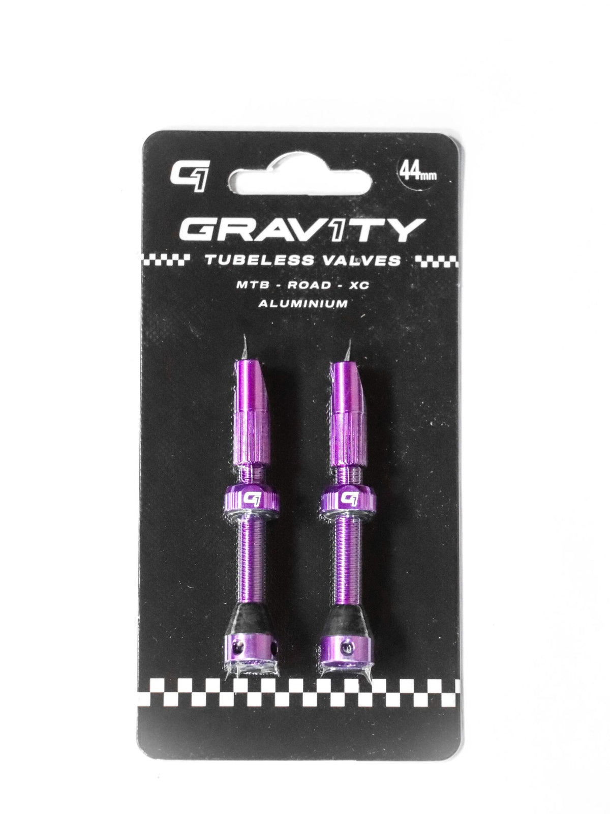KIT VALVULAS GRAVITY 1 TUBELESS 44mm MORADA
