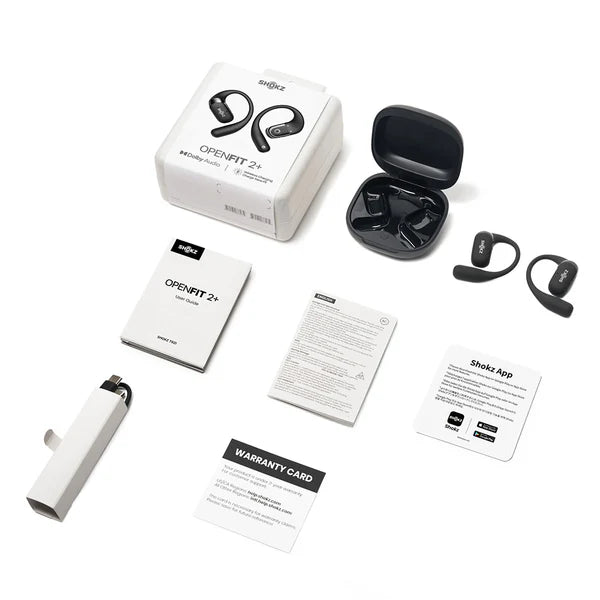 AUDIFONOS SHOKZ OPENFIT 2 PLUS BLACK