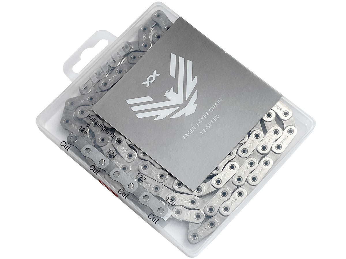 CADENA SRAM EAGLE XX A1 T-TYPE FLATTOP HOLLOWPIN 126 LINKS PLATEADO