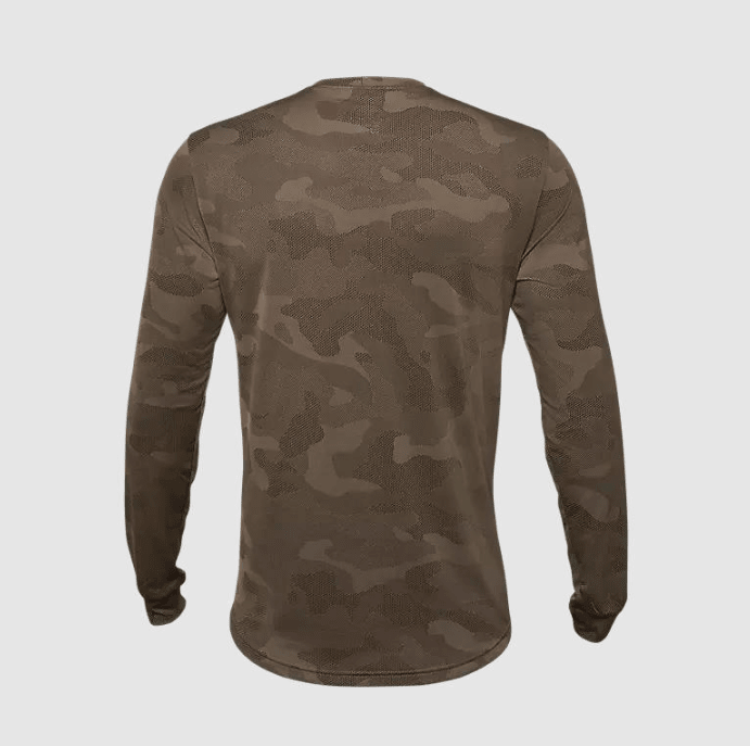 JERSEY FOX RANGER MANGA LARGA TruDri GRIS CAFE