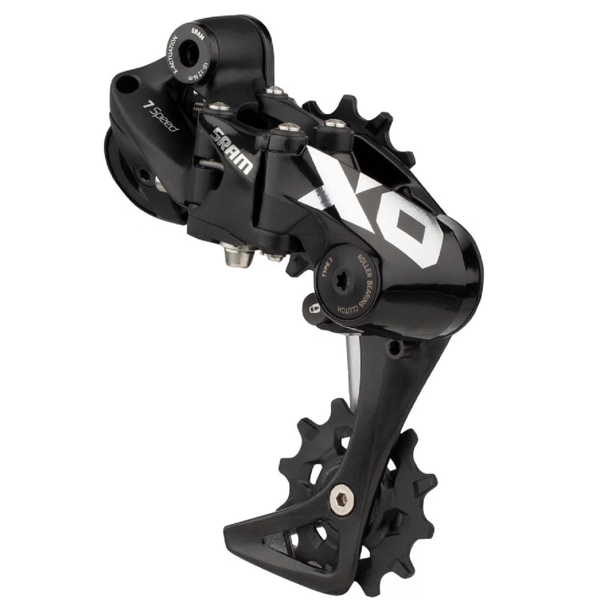 PATA DE CAMBIO SRAM X01 DH 7V CAJA MEDIA NEGRA