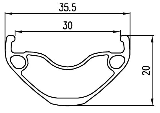 Alexrims Llanta MD30 SSE 29" 28h