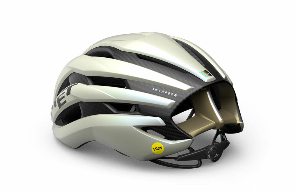 CASCO MET TRENTA 3K CARBON MIPS CE VANILLA ICE GLD