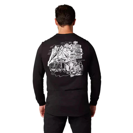 Polera Bicicleta Ranger Drirelease® Manga Larga Negro Fox