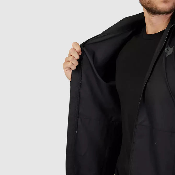 Chaqueta Cortavientos Bicicleta Ranger Negro Fox