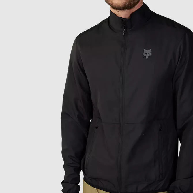 Chaqueta Cortavientos Bicicleta Ranger Negro Fox