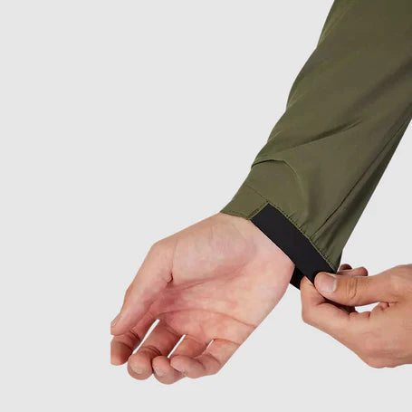 Chaqueta Cortavientos Bicicleta Canguro Ranger Verde Oliva Fox