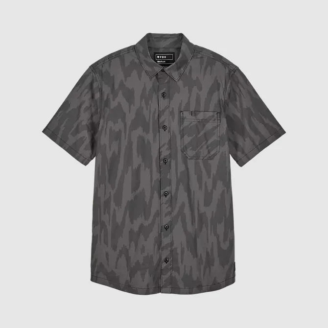 CAMISA FOX SWARMER SS WOVEN BLACK