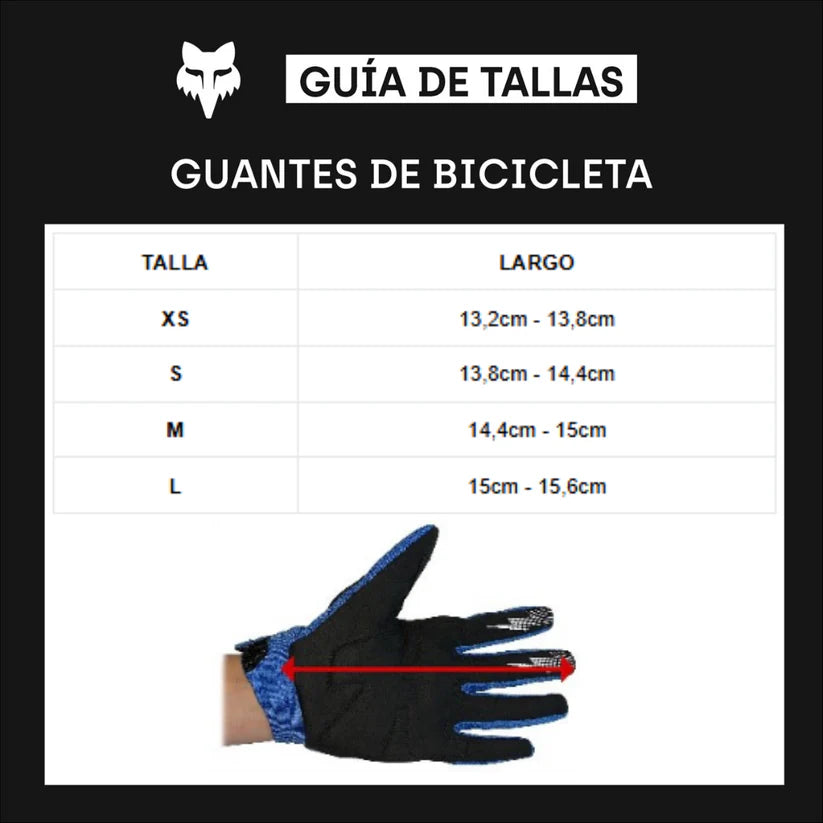 Guantes Niño Fox Ranger NEGRO