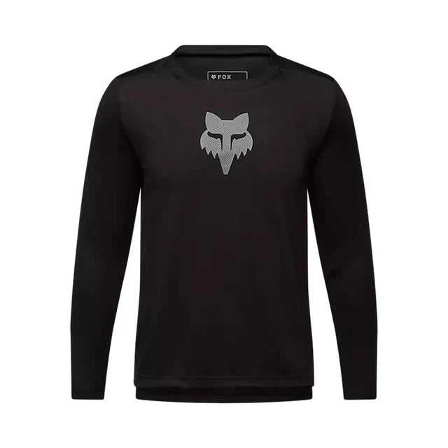 JERSEY NIÑO FOX RANGER MANGA LARGA HEAD NEGRO