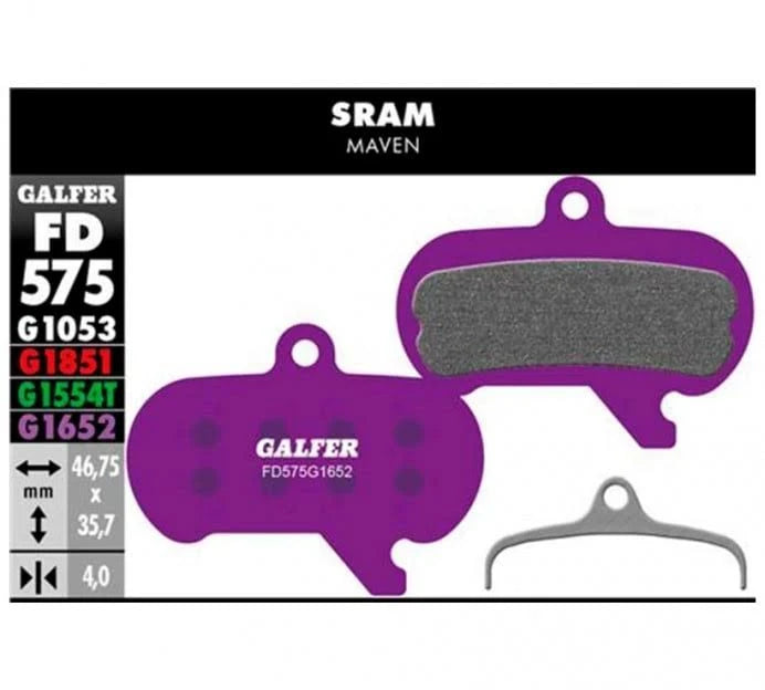 PASTILLAS DE FRENO GALFER, SRAM MAVEN EBIKE