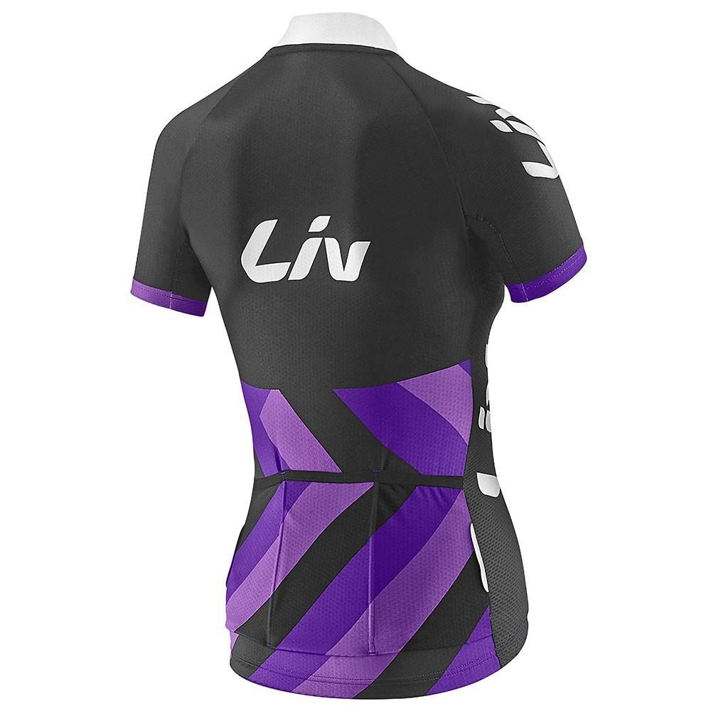 Trciota Mujer Liv Race Day Ss S Negro/Purpura