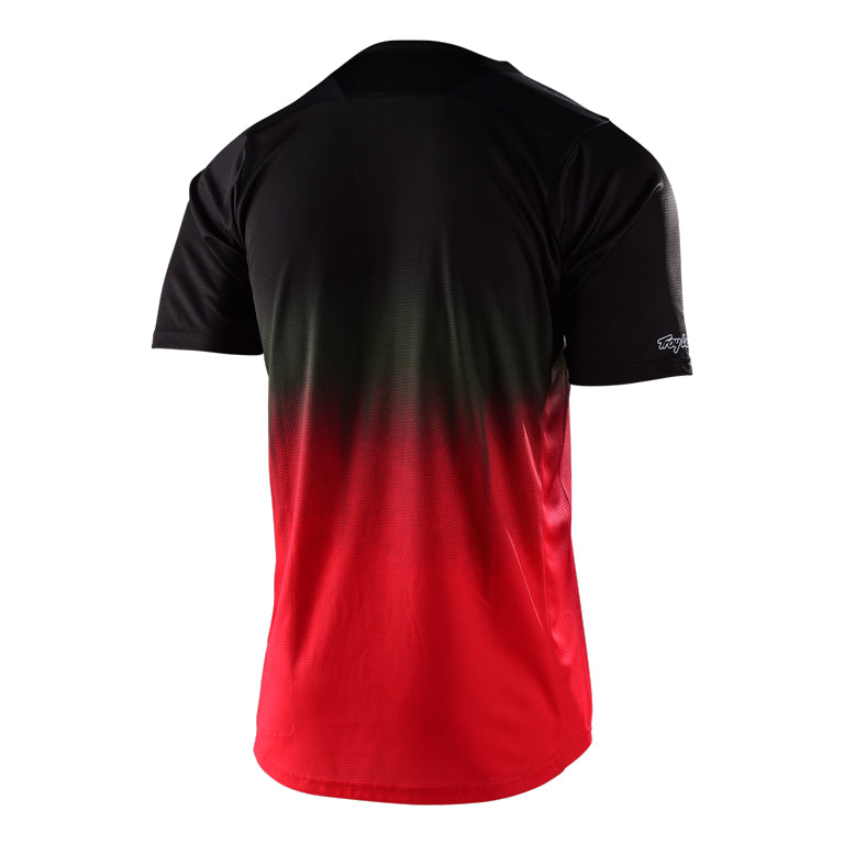 Polera Troy Lee Skyline SS Stand Black Red