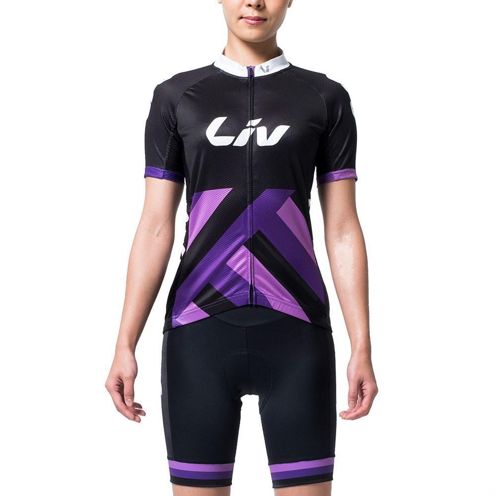 Trciota Mujer Liv Race Day Ss S Negro/Purpura