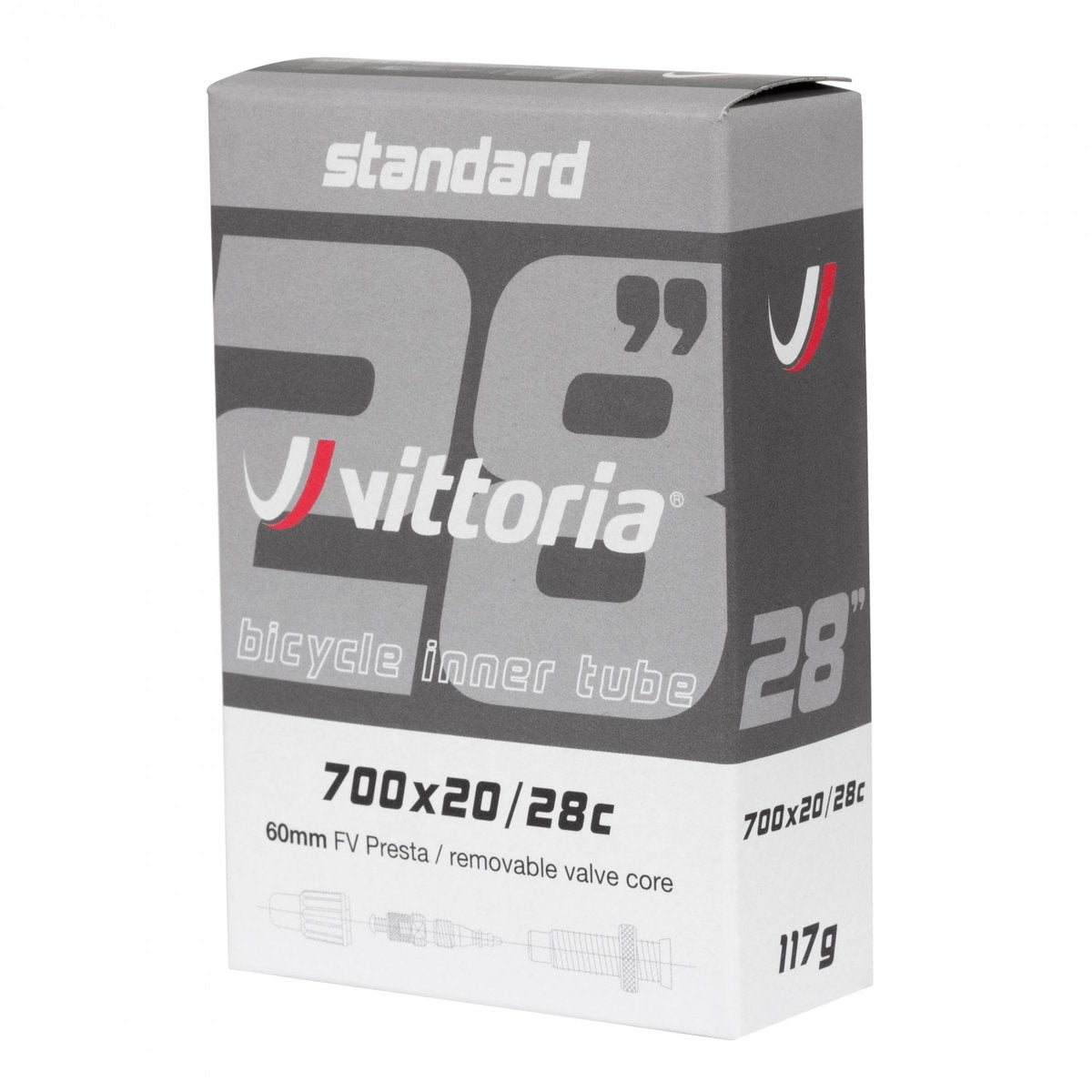 Camara Vittoria 700x 20/28C RD VAL/FRAN 60mm