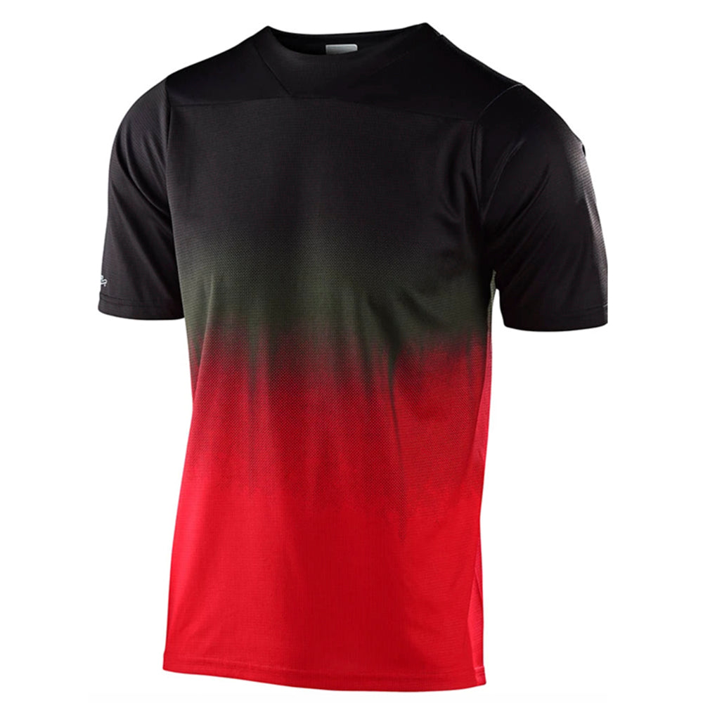 Polera Troy Lee Skyline SS Stand Black Red