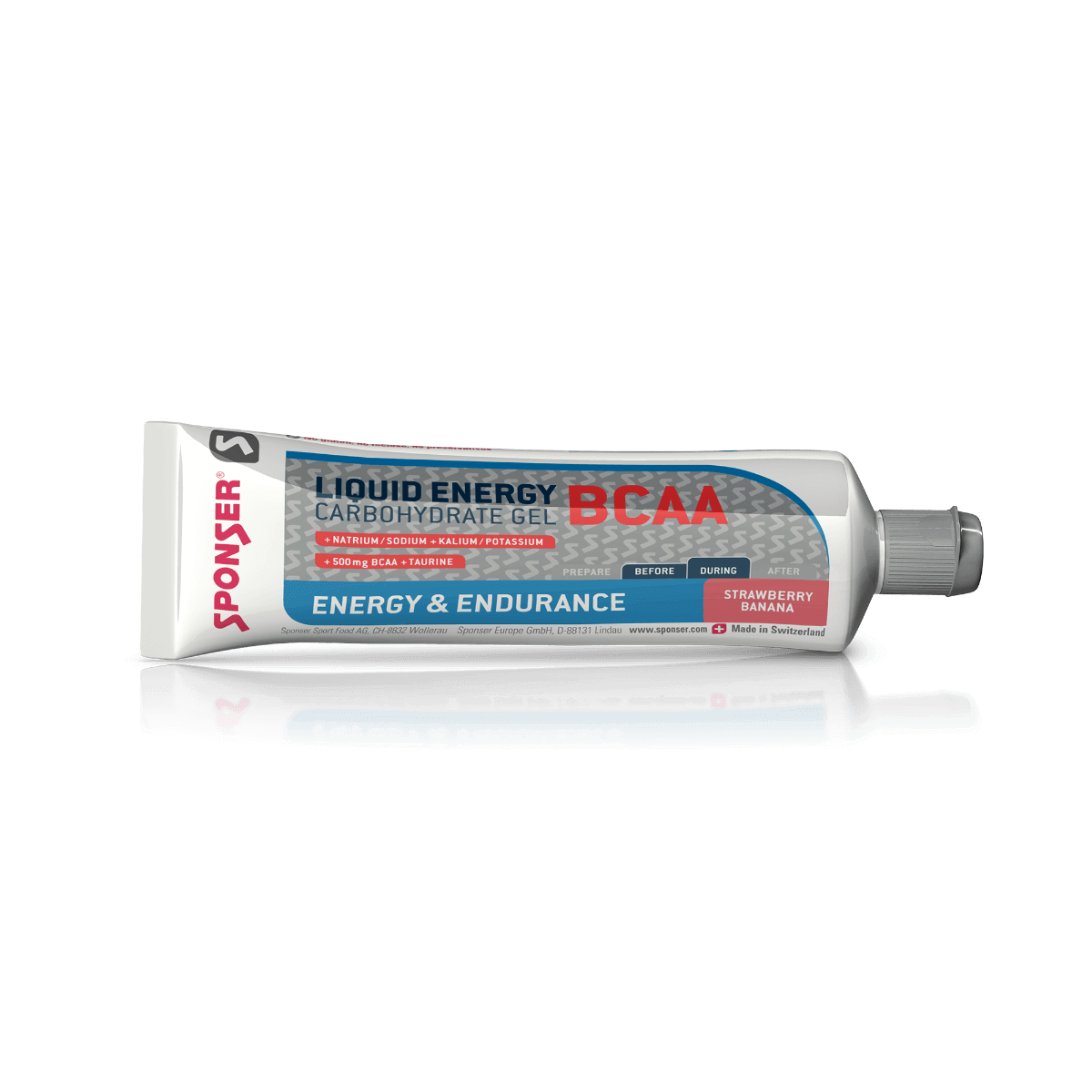 Gel Sponser Liquid Energy BCAA Strawberry Banana