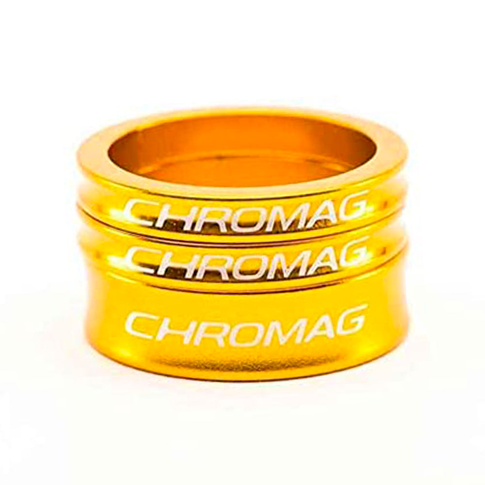 Kit de Distanciadores Dirección Chromag Dorado