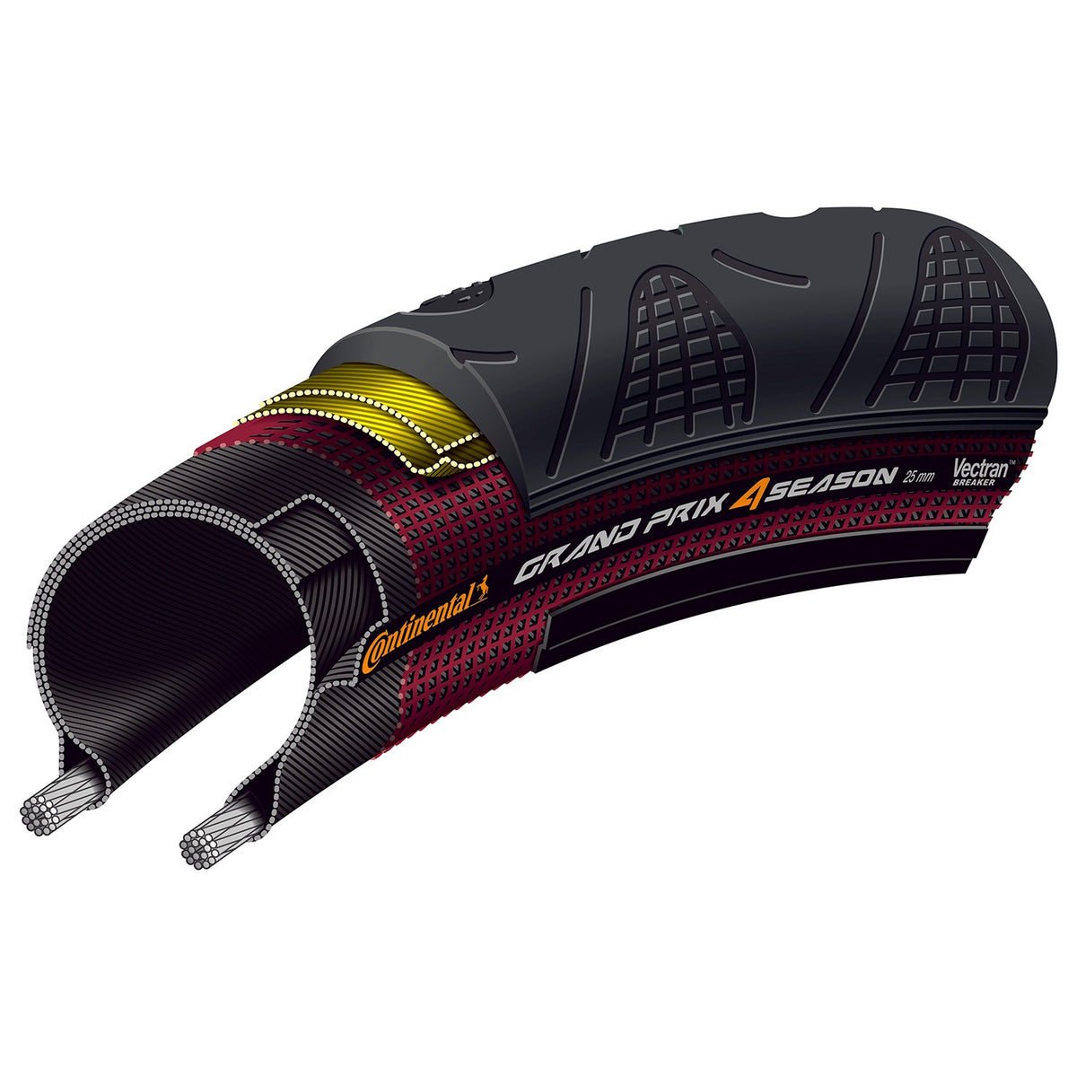 Continental Grand Prix 4 Season Road 700 X 25C Kevlar