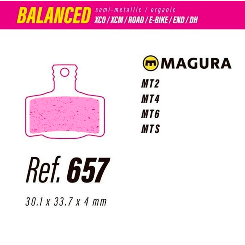 Pastillas de Freno less Brakes Magura MT2 MT4 MT6 MT SPORT Balanced SEMI METALLIC  ORGANIC