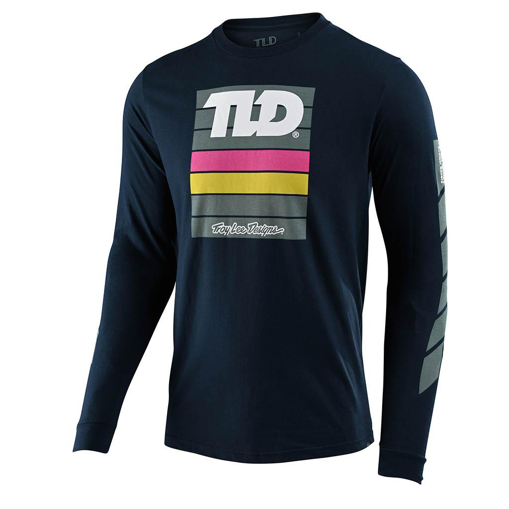 Polera Troy Lee Pregame LS Navy
