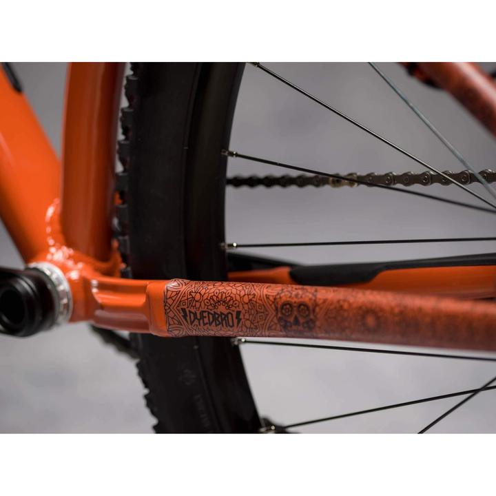 Protector Cuadro Bicicleta Pro Full Chainsaw Color Negro/Rojo