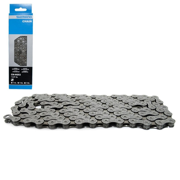 Chaîne Vélo Shimano CN-HG53 9 Vitesses - 116 Maillons - Neuf Sous Blister