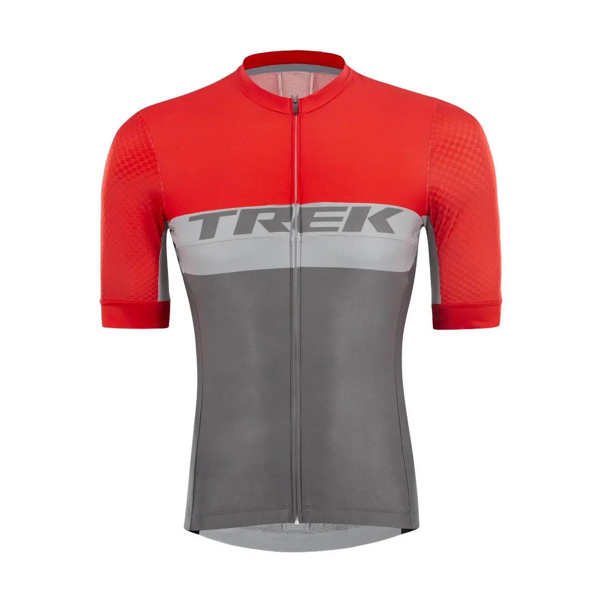 TRICOTA TREK HOMBRE GAMA ALTA GRIS ROJO